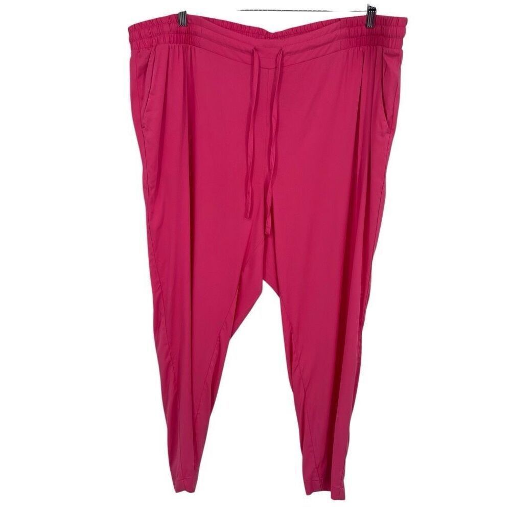 Torrid 4 Draw Cord Taper Challis Tapered Leg Pants‎ Pink Size 3X NWT
